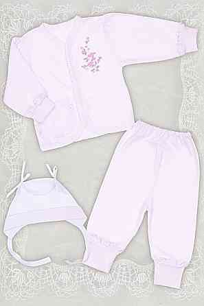 Хрестильний комплект для дівчинки топ Крохатушка одяг Київ