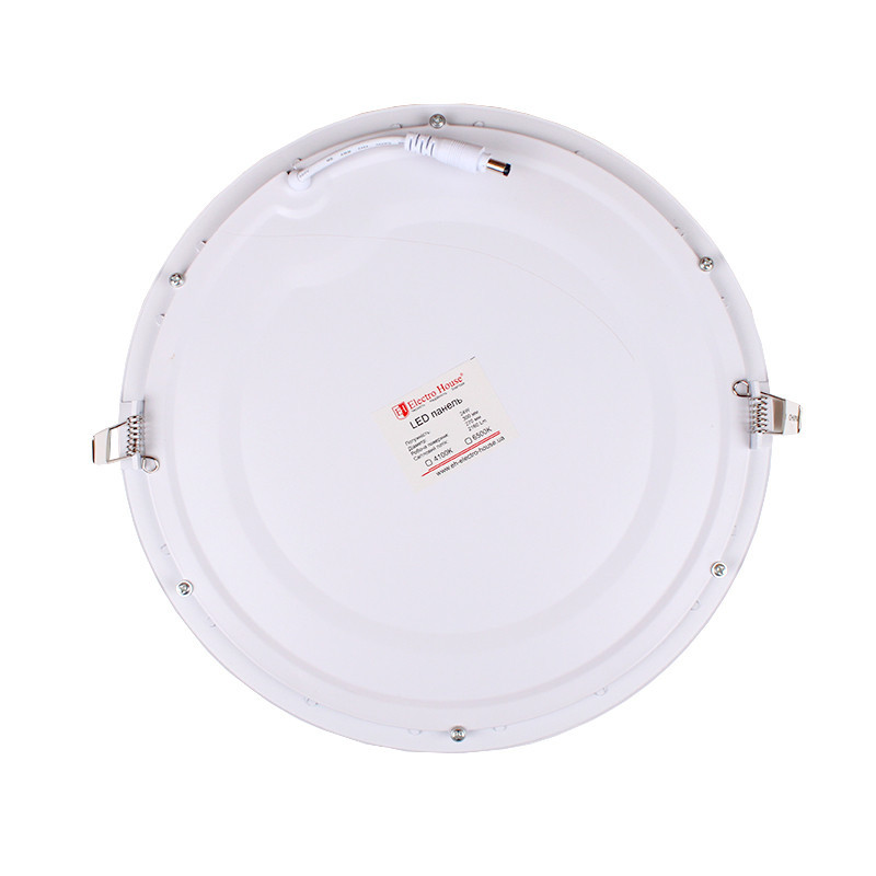 Стельовий світлодіодний світильник вбудований круглий 24 Вт 4100К Київ - фото 2