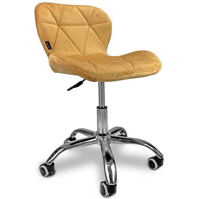 Крісло офісне комп'ютерне Just Sit RIVELLO Velvet велюр для комп'ютера, офісу Б2905 Жовтий Київ - фото 1