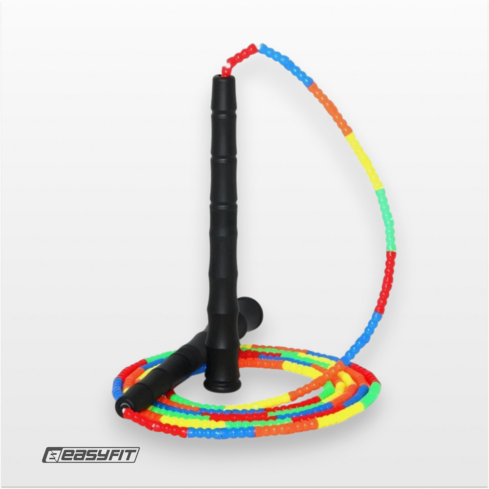 Скакалка бісерна EasyFit 2,7 м (мультиколор) Коломия - фото 4