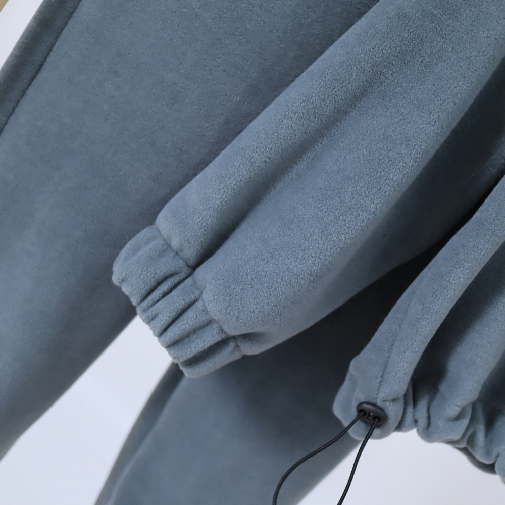 Дитячий теплий Флісовий термо костюм (толстовка на затяжках + штани палаццо) оливковий 98 Кам'янець-Подільський - фото 8