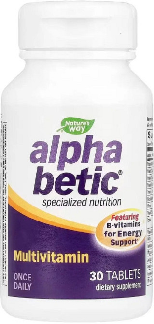 Мультивітаміни для діабетиків Nature's Way Alpha Betic Multivitamin 30 таб Київ - фото 1