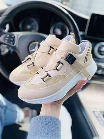 Abbi Кроссовки женские ABBI бежевые натуральная кожа 39р. (CORI-02) Коломия