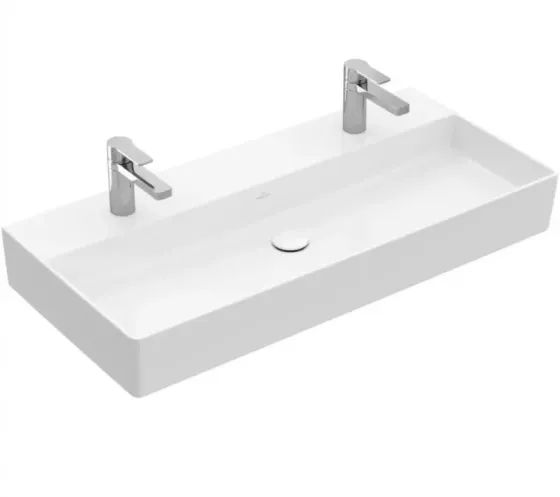 Раковина  Villeroy&Boch Momento 2.0 100X47 Stone White Ceramicplus (4A221KRW) Киев