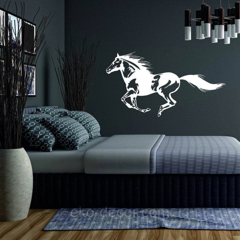 Декоративне настінне Панно «Кінь», Декор на стіну 70*38 см, Білий Київ - фото 1