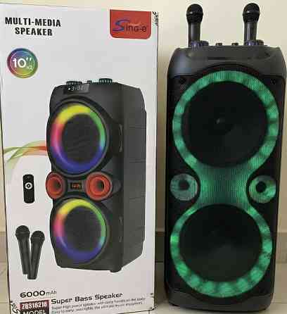 Портативная Колонка с микрофонами БОЛЬШАЯ ГУЧНАЯ Харьков