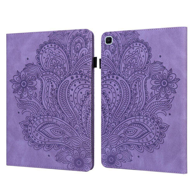 Защитный чехол UniCase Flower для Samsung Galaxy Tab S6 lite / S6 Lite (2022) - Purple Днепр - изображение 1