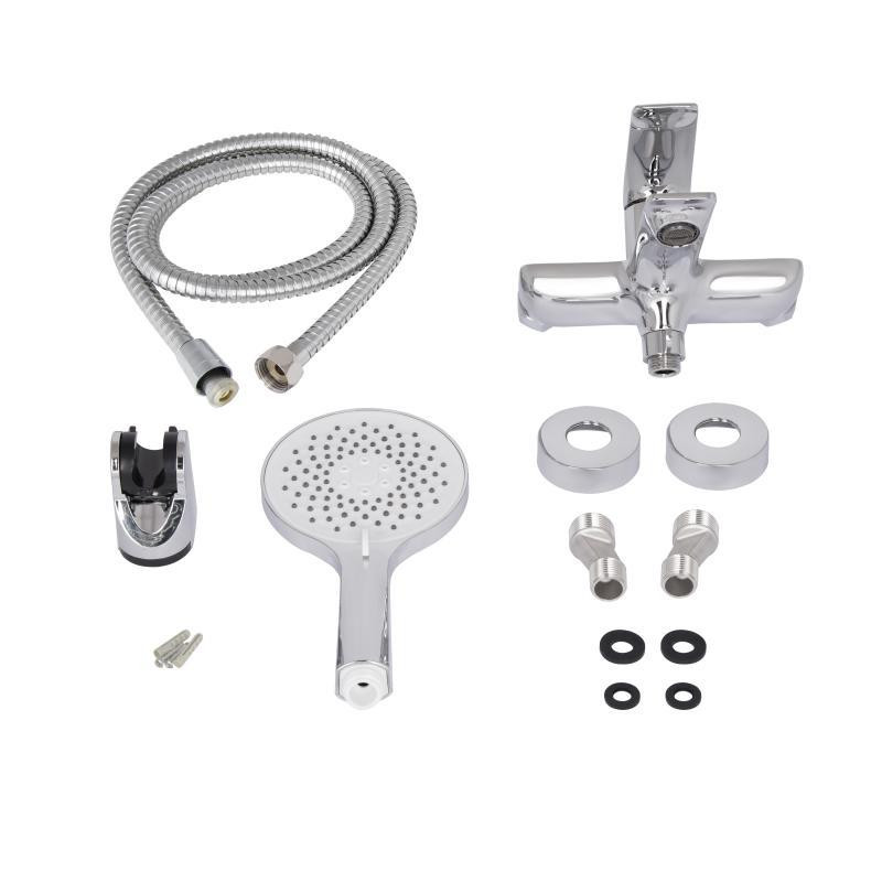 Змішувач для ванни Qtap Vlasta New з душовим гарнітуром QTVLA259CRM45642 Chrome Київ - фото 5