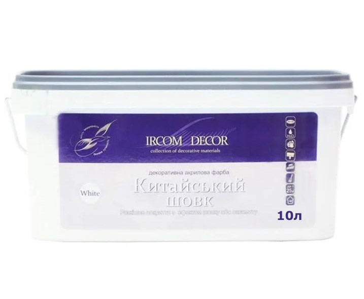 Декоративна фарба Ircom Decor Китайський шовк White 10 л Киев - изображение 1