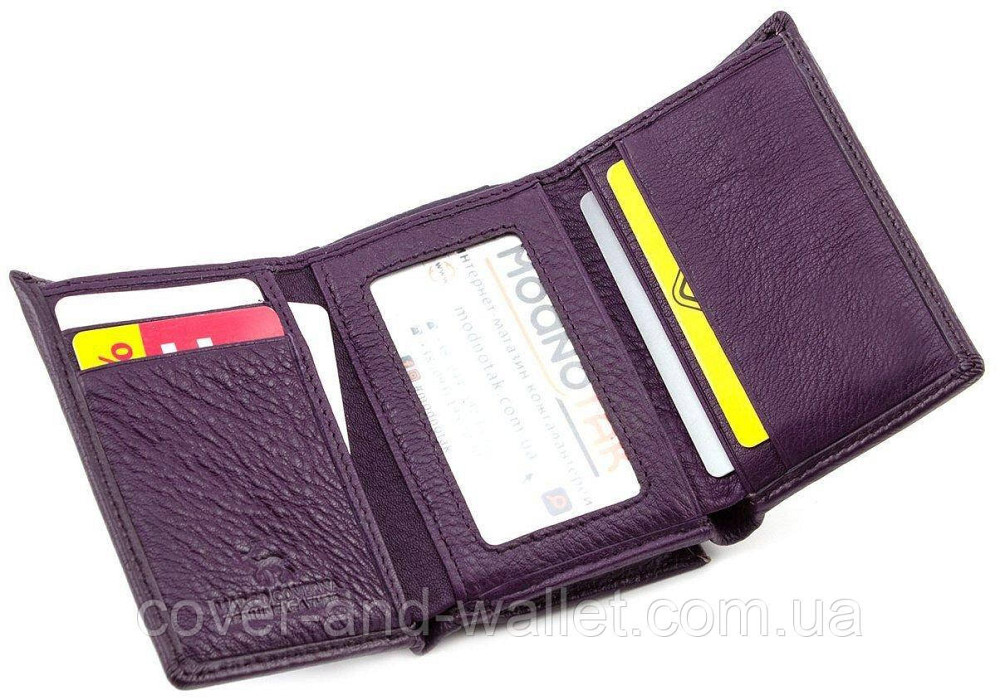 Компактный женский кошелек на магнитах в три сложения Marco Coverna MC-1419 Киев - изображение 8