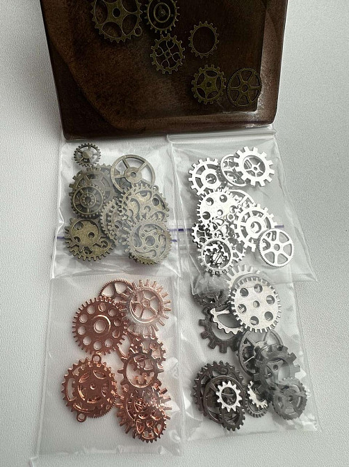 Шармы-шестеренки в стиле стимпанк для рукоделия 100 г Киев - изображение 6