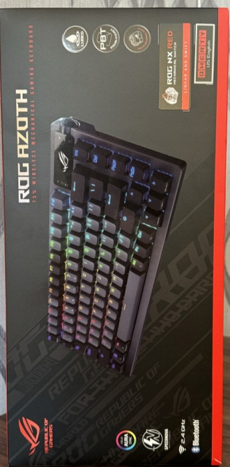 Клавіатура: ASUS ROG Azoth NX Red Wireless Gunmetal Київ - фото 1