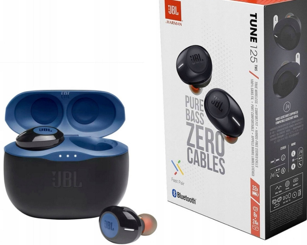 Bluetooth-гарнитура JBL Tune 125TWS Blue (JBLT125TWSBLU) Харьков - изображение 1