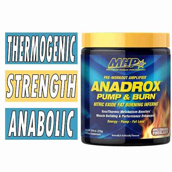 Anadrox Pump &amp; Burn, Pre-Workout Amplifier 279 g (Apple Cinnamon Fireblast) Луцк