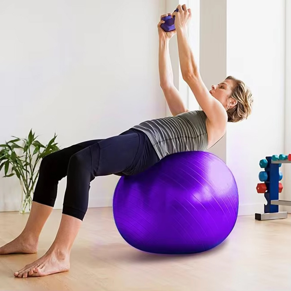 М'яч для фітнесу (фітбол) 60 см,до 200 кг,Фіолетовий SBR Київ - фото 7