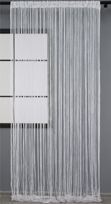 Штори-нитки "Кісея" з люрексом Білий 300х300см 1 шт (61-033) Київ - фото 3