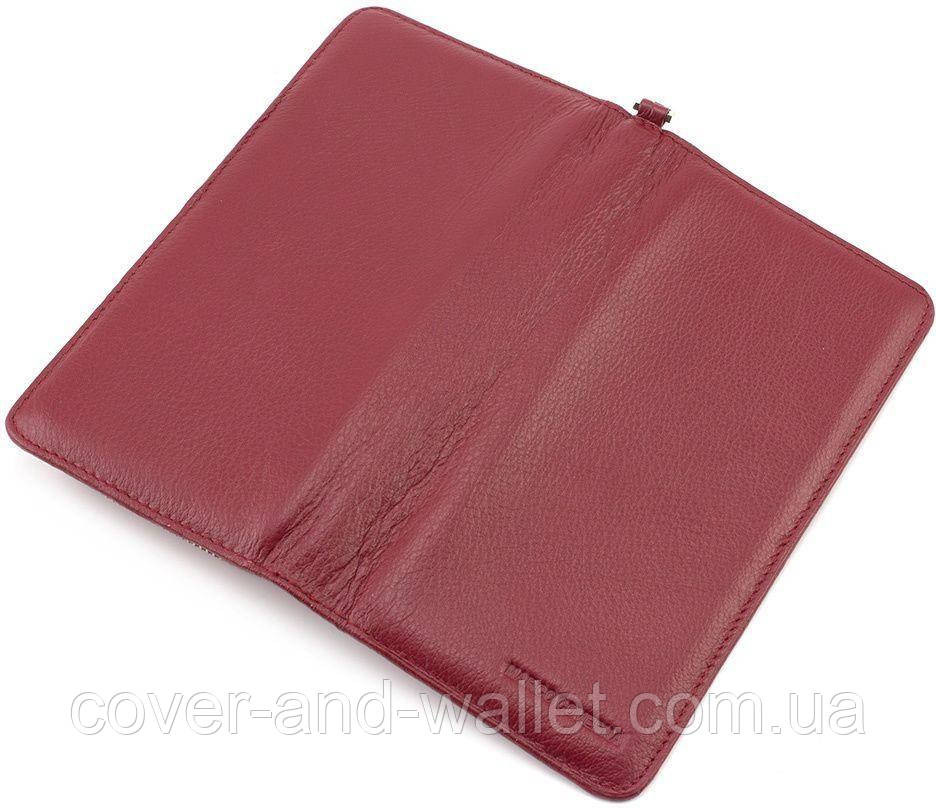 Бордовый женский кошелек клатч на с визитницею Marco Coverna MC 6056 Киев - изображение 6