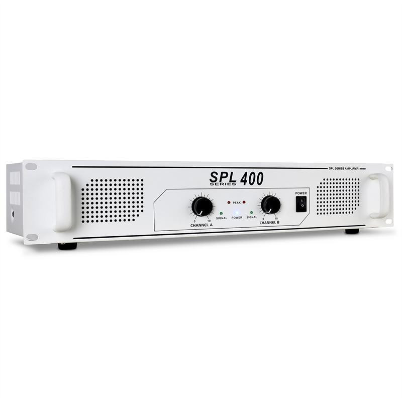Выходной каскад усилителя SPL-400 DJ PA 2x 200 Вт белый Нет выбора | 2x 200 Вт (4 Ом) / 2x 150 Вт (8 Ом) | Ровно - изображение 1