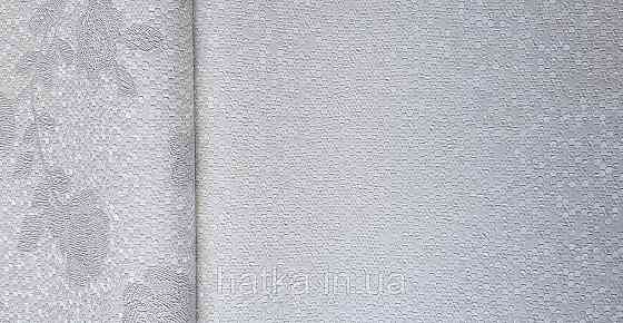 Шпалери вінілові на флізеліні AdaWall Signature1.06х10 точки маленькі круги структурні білі сріблясті 3д Київ