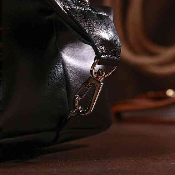 Стильная глянцевая косметичка Shvigel 16403 Черный Киев