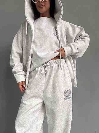 Женский спортивный оверсайз костюм тройка трехнить пенье (турецкий) Одесса