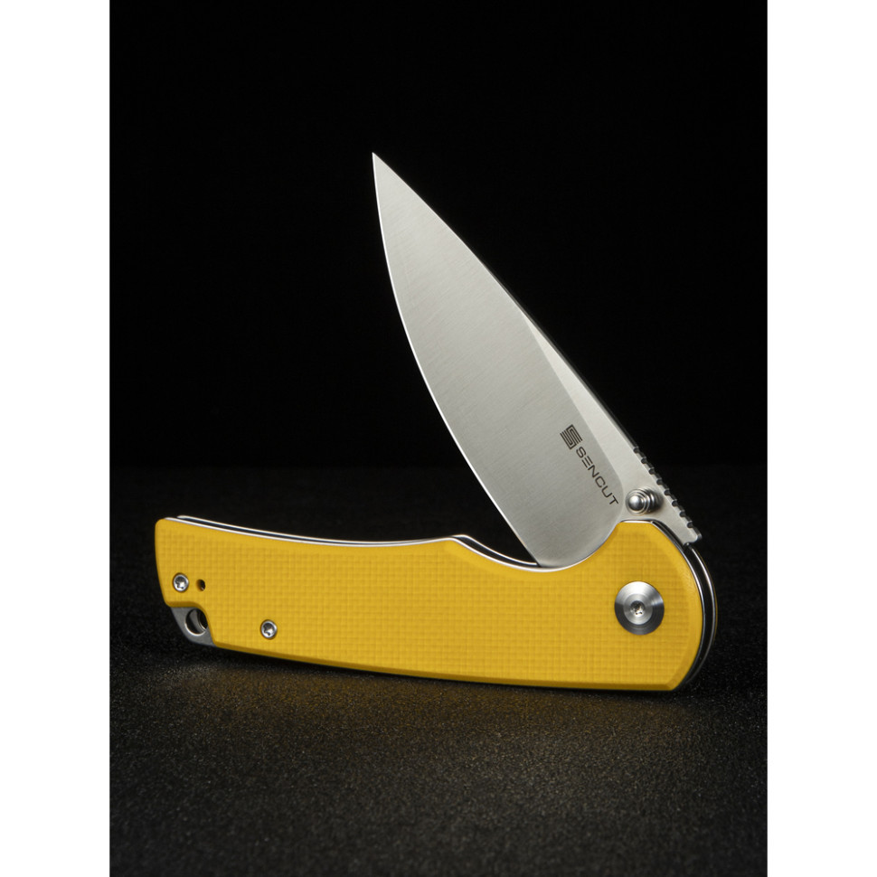 Ніж складаний туристичний Sencut Praktisk, (9.1 см) 9Cr18MoV / G10 жовтий Київ - фото 11
