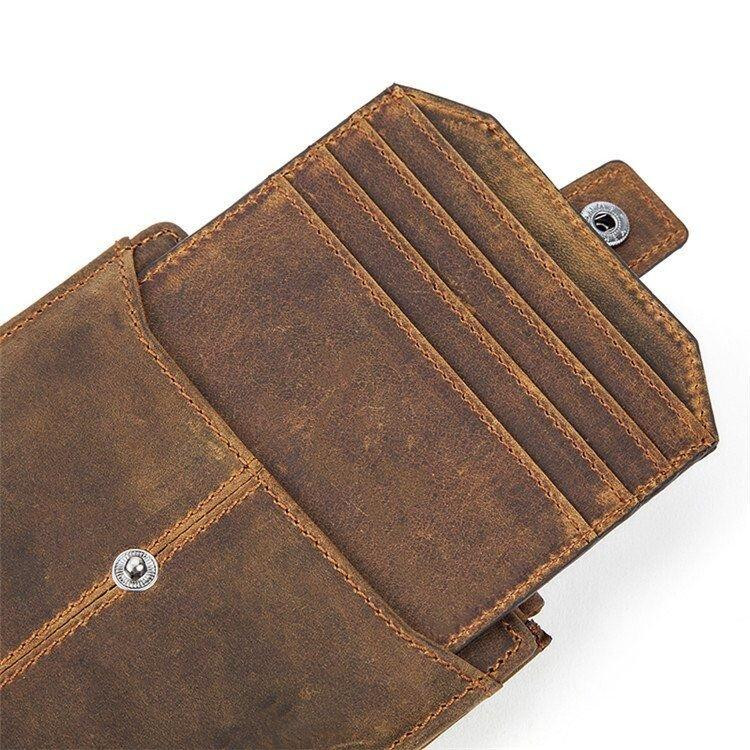 Кошелек с потертостями Vintage 14689 Коричневый Киев - изображение 5