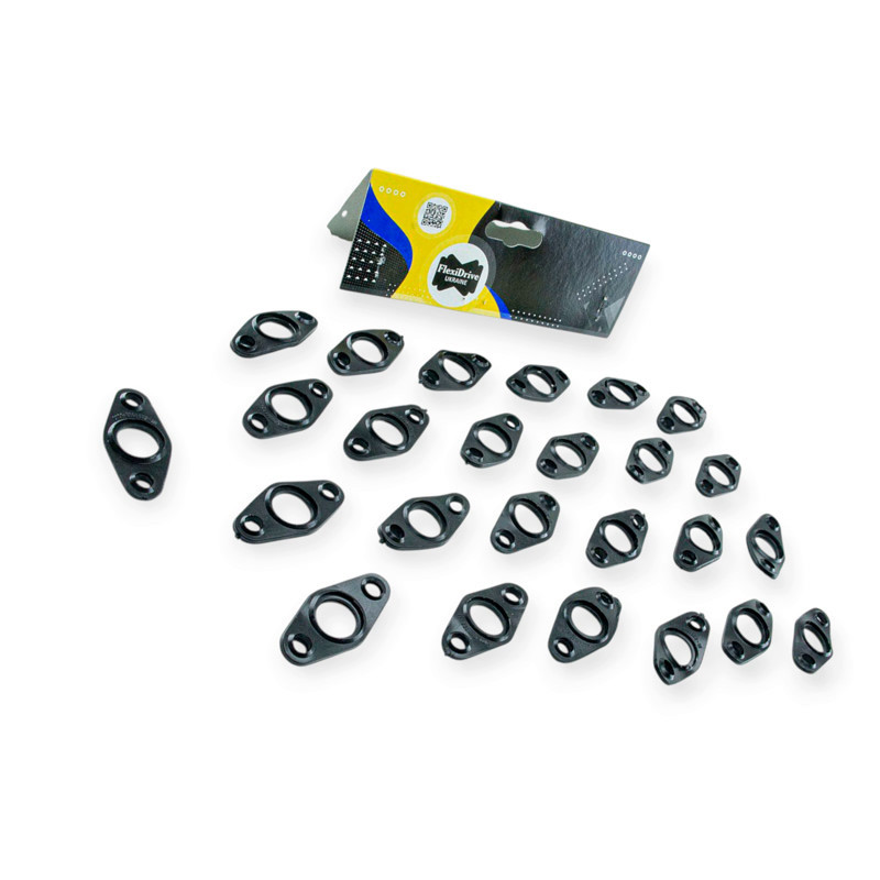 Прокладка пічки 2101, 2102, 2103, 2104, 2105, 2106, 2107, 2121, ГАЗ 2410, 3102 гума (к-кт 25шт) крана Мукачево - фото 1