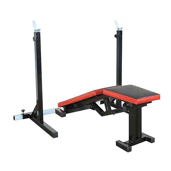 Скамья с отрицательным углом 40 на 40 мм + Стойки под штангу 50 на 50 мм Киев