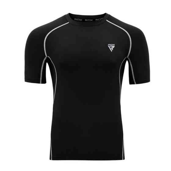 Рашгард з коротким рукавом RDX Lycra Black M Каменское