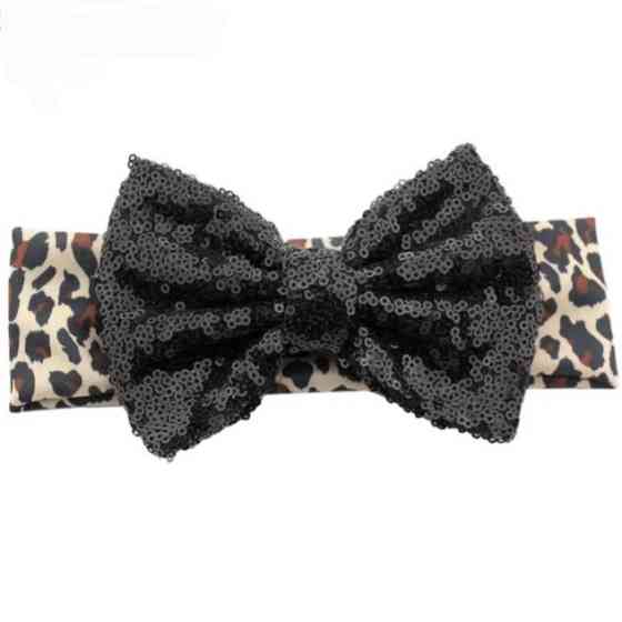 Повязка на голову девочкам one size леопардовый Киев