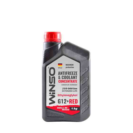 Антифриз Winso Antifreeze & Coolant Red G12+ червоний концентрат 1кг Львів