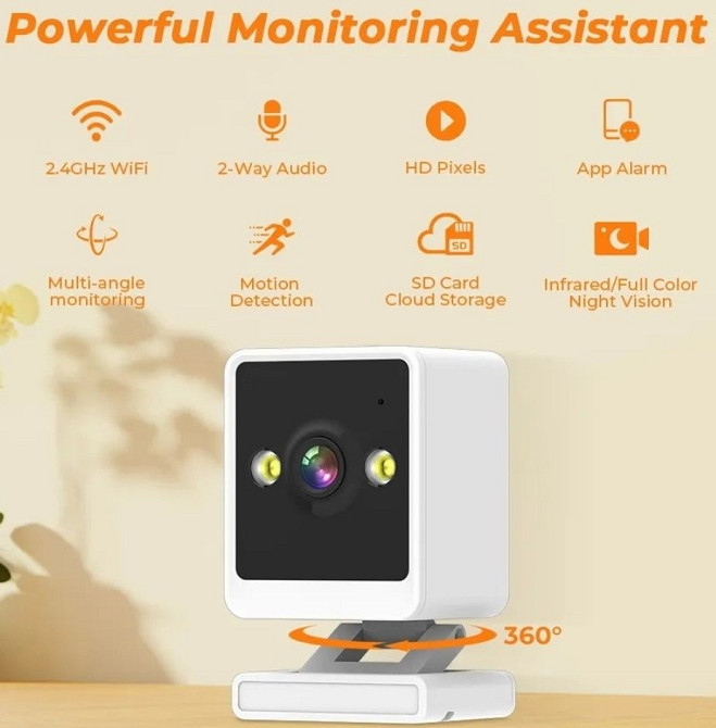 Камера IP відеоняня відеонагляд спостереження видеонаблюдения в будинок. Харків - фото 4