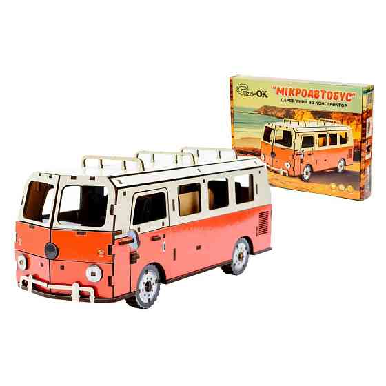Дерев'яний 3D конструктор "Мікроавтобус" Puz-00926, 156 деталей Вінниця