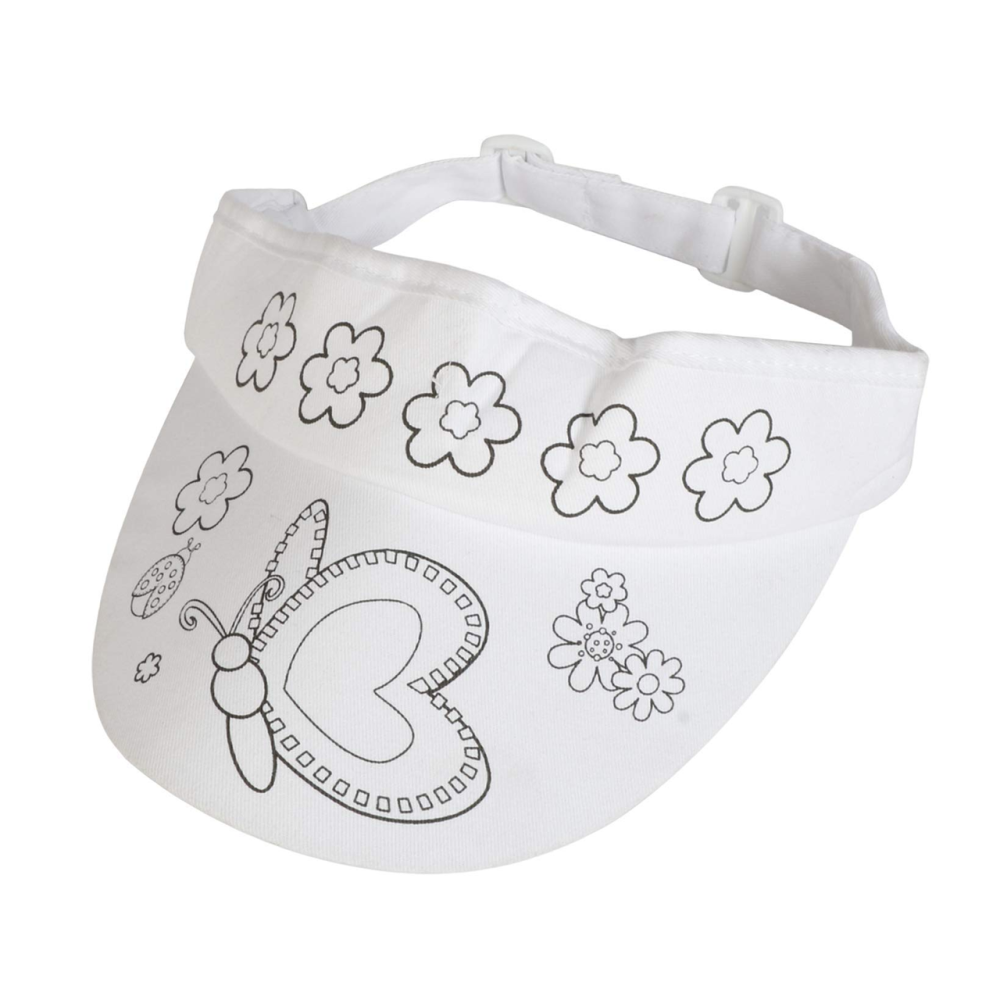 Кепка-розмальовка з тканинними маркерами (4 кольори), набір для творчості, дитячий комплект, дизайн Метелик Кам'янець-Подільський - фото 2