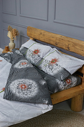 Комплект постільної білизни Ideal Textile бязь з принтом двоспальний євро (56860703) Чернівці - фото 1