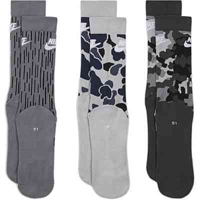 Шкарпетки Nike U NK EVERYDAY ESSENTIAL CREW DH3414-902 3 пари 34-38 Сірі (195244783717) Вінниця