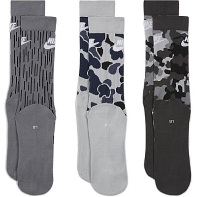 Шкарпетки Nike U NK EVERYDAY ESSENTIAL CREW DH3414-902 3 пари 34-38 Сірі (195244783717) Вінниця - фото 4