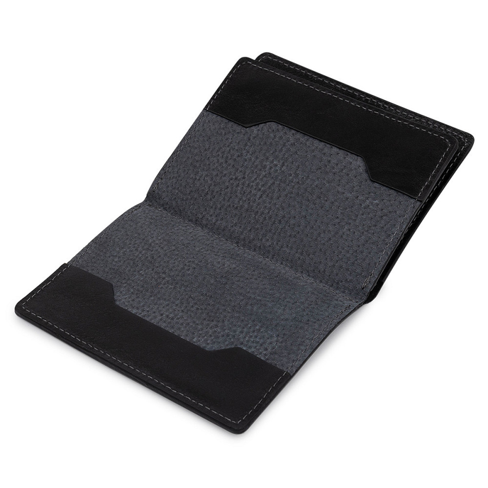 Шкіряна обкладинка для документів GRANDE PELLE 11401 Чорний Київ - фото 8