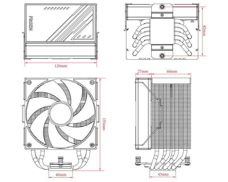 Кулер процесорний ID-Cooling Frozn A610 ARGB White Білий Харьков - изображение 5