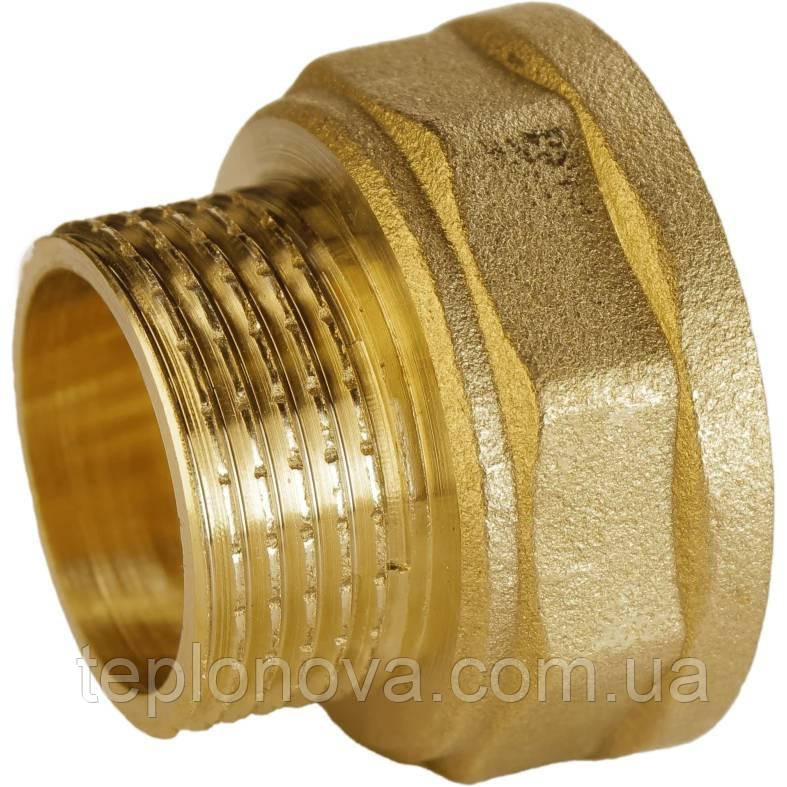 Переходник редукционный латунный 2″ВР х 1 1/2″НР штампованный А0633А VA Черновцы - изображение 1