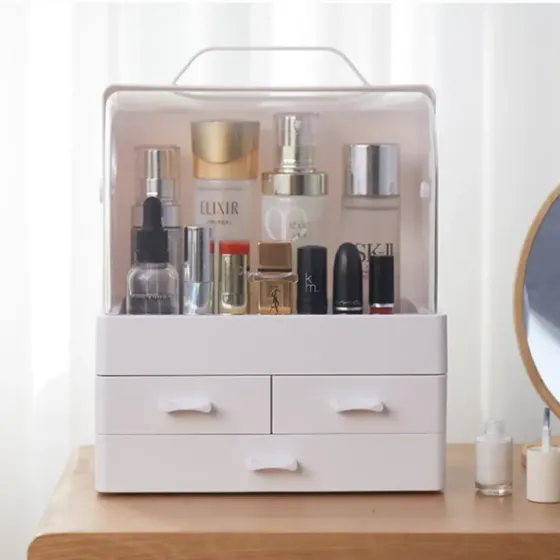 Органайзер для косметики и украшений с выдвижными ящиками Cosmetic Box Белый, GW-880 Коломия