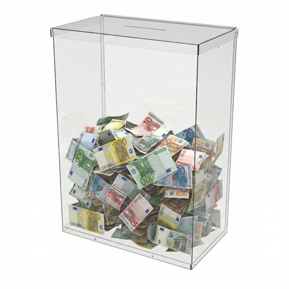 Ящик EKOSTAR с замком для пожертвований и сбора денег 370x200x500. Объем 37 литров Киев - изображение 1