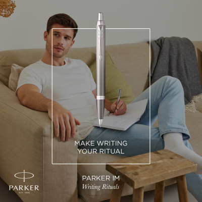 Ручка шариковая Parker IM 17 Rituals Grey CT BP + Пакет Parker Rituals (29 232) Винница - изображение 7