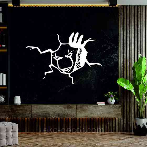 Декоративное настенное Панно «Клоун» Декор на стену 90*60 см, Белый Киев