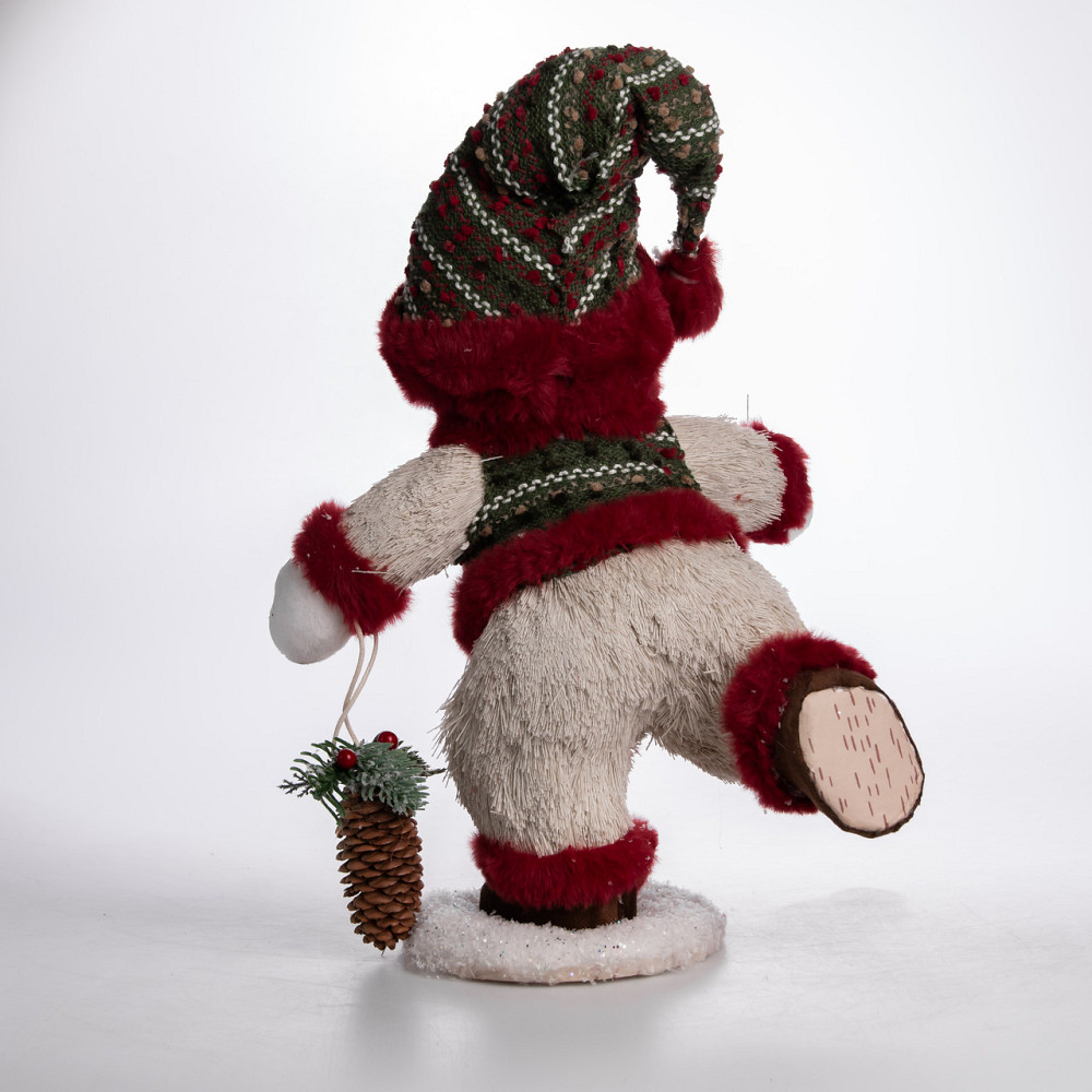 Yiwu Новорічна фігурка Сніговик з шишкою 26×21×38 (см) CR-4-15 Коломия - фото 3