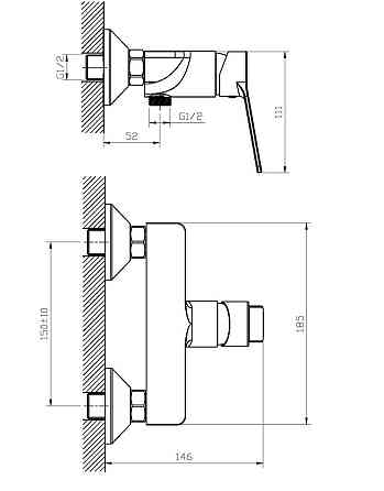 Змішувач для душа Haiba Diana 003   ( HB1015 ) 23276 Харків