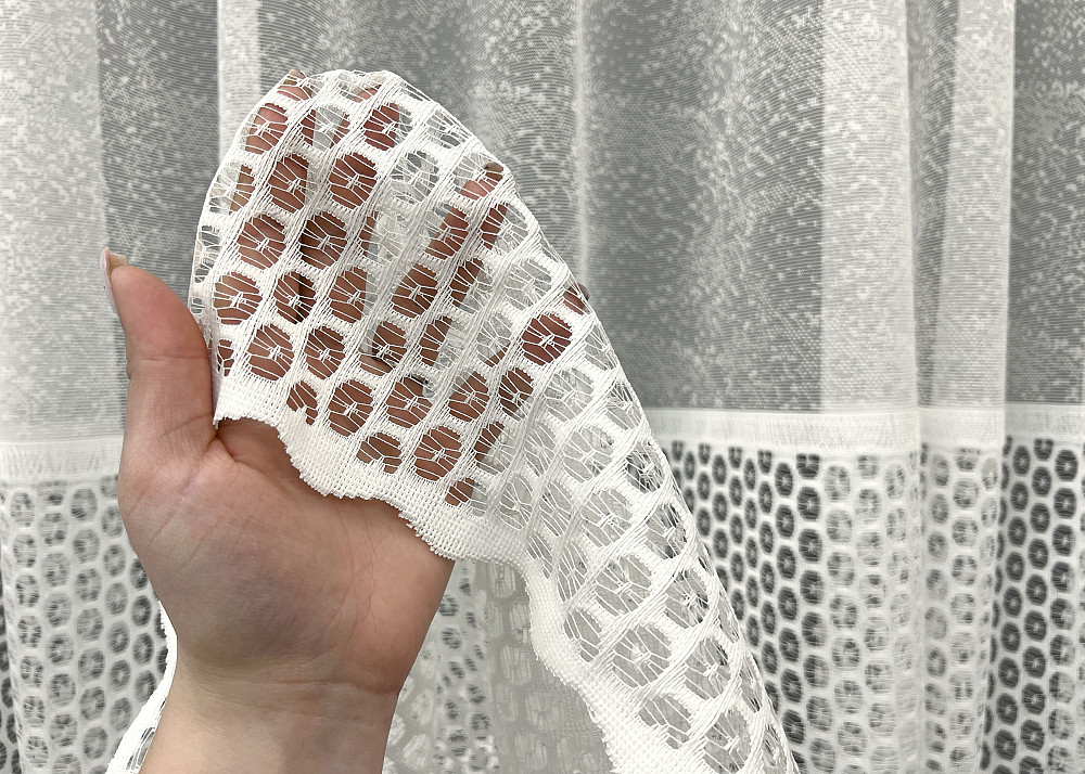 Тюль жаккард цвет молочный 2020т Киев - изображение 2