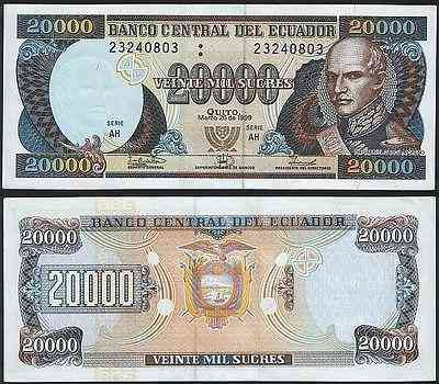 Еквадор / Ecuador 20000 Sucres 1999 Pick 129 UNC Полтава