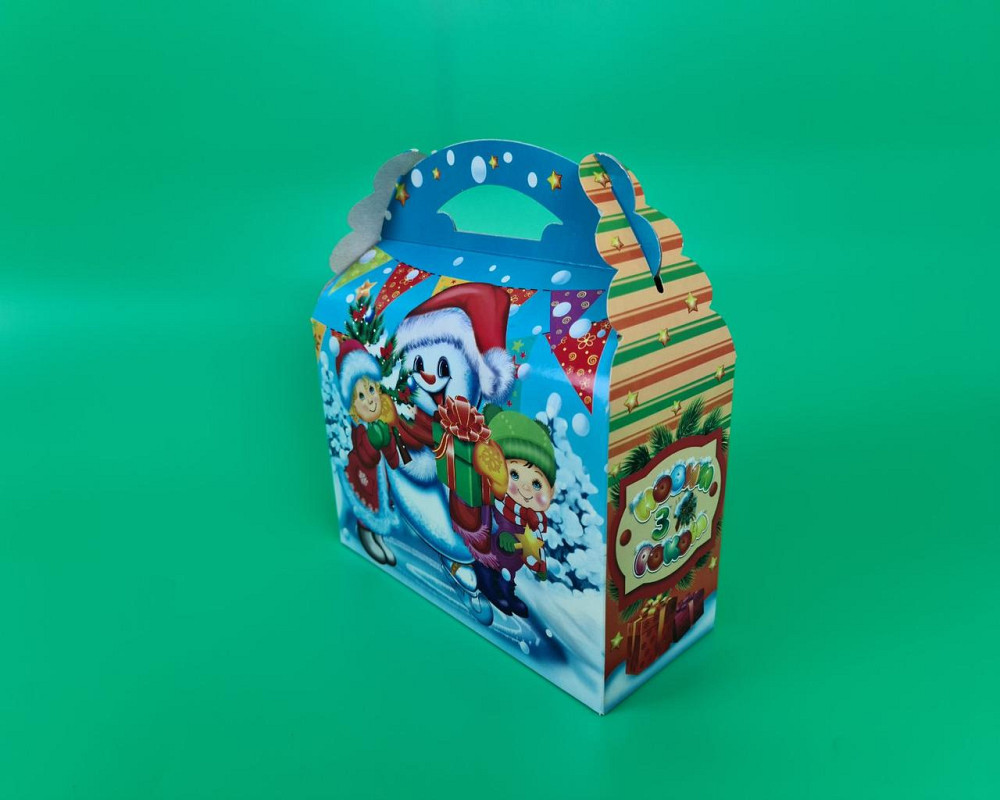 Новорічні коробки для цукерок No 199 (1000-1200 г) Ведмежата на котку (25 шт.) Харків - фото 6